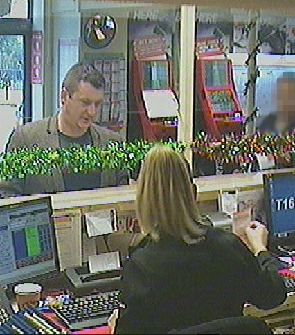 Betting shop CCTV footage of O'Connor. Image: Met Police.