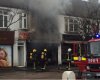 London Fire Brigade put out fire in ground floor shop.