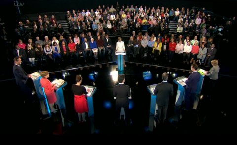 ITV Political Leaders' Debate. Image: ITV
